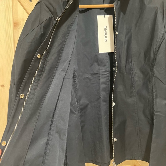 NWT Thakoon Puff Sleeve Shirt Jacket in Navy, Size 4, Small. - Picture 7 of 12